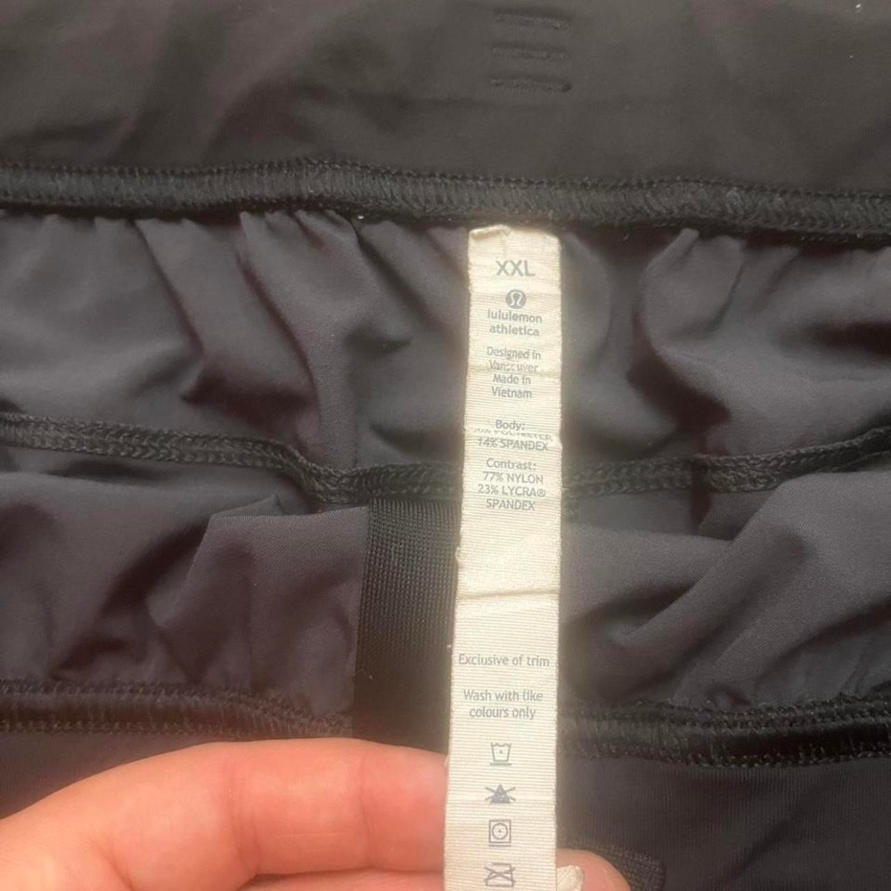 Lululemon men's black and grey athletic performance shorts workout gym summer - Picture 4 of 7